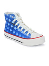 Crowcia London Night Stars Design High Top Sneakers