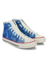 Crowcia London Ocean Blue Design High Top Sneakers