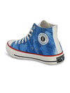 Crowcia London Ocean Blue Design High Top Sneakers