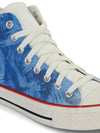 Crowcia London Ocean Blue Design High Top Sneakers