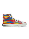 Crowcia London Paint Brush Design High Top Sneakers