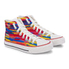 Crowcia London Paint Brush Design High Top Sneakers