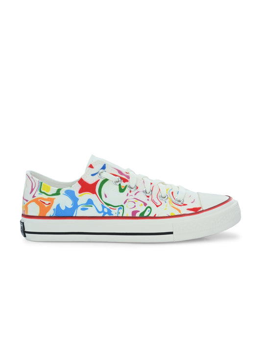 Crowcia London Rangoli Design Low Top Sneakers