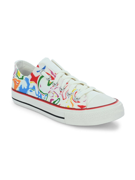 Crowcia London Rangoli Design Low Top Sneakers