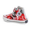 Crowcia London Red Riot High Top Sneakers