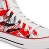 Crowcia London Red Riot High Top Sneakers