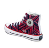 Crowcia London Red Knight Design High Top Sneakers