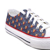 Crowcia London Reindeer Design Low Top Sneakers