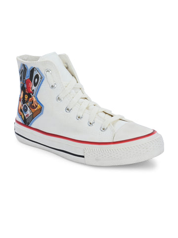 Crowcia London Rock Star Design High Top Sneakers