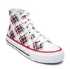 Crowcia London Scottish Wine Design High Top Sneakers