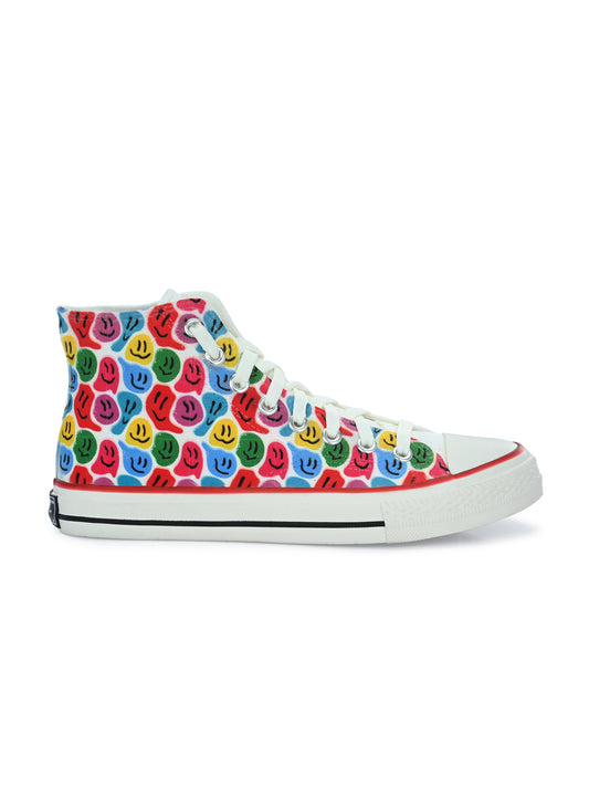 Crowcia London Smile Smile Design High Top Sneakers