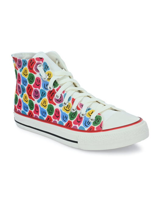 Crowcia London Smile Smile Design High Top Sneakers