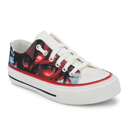 Crowcia London Tanjiro Kamado Design Low Top Sneakers