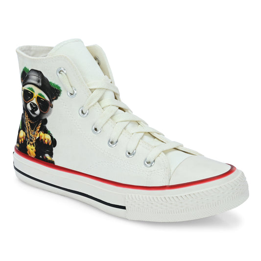 Crowcia London Teddy Zillion Design High Top Sneakers