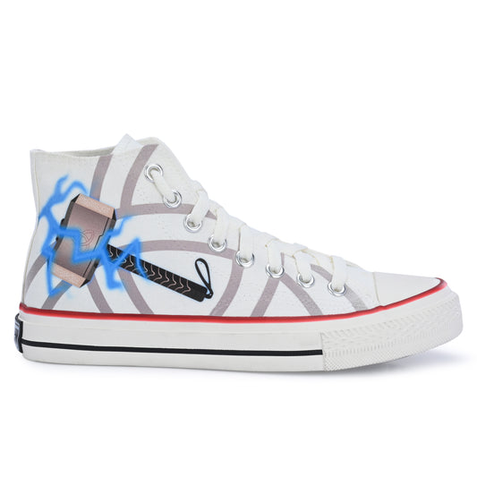 Crowcia London Thor's Mjolnir Design High Top Sneakers