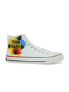 Crowcia London Train Hard Design High Top Sneakers