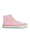 Crowcia London Tribal Pink Design High Top Sneakers