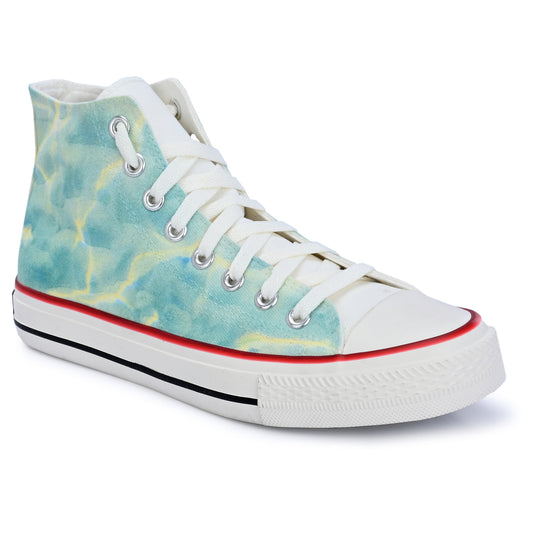 Crowcia London Water Background 2.0 Design High Top Sneakers