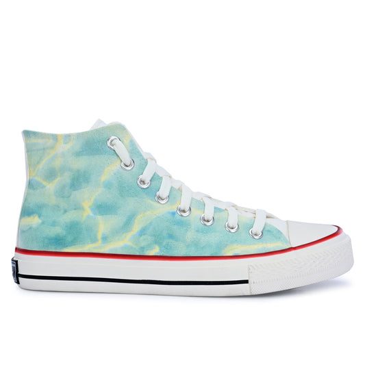 Crowcia London Water Background 2.0 Design High Top Sneakers