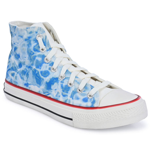 Crowcia London Water Background Design High Top Sneakers