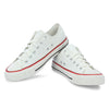 Crowcia London White Hole Design Low Top Sneakers