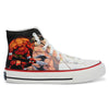 Crowcia London Yama's Demon Design High Top Sneakers