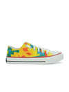 Crowcia London Yellow Design Low Top Sneakers